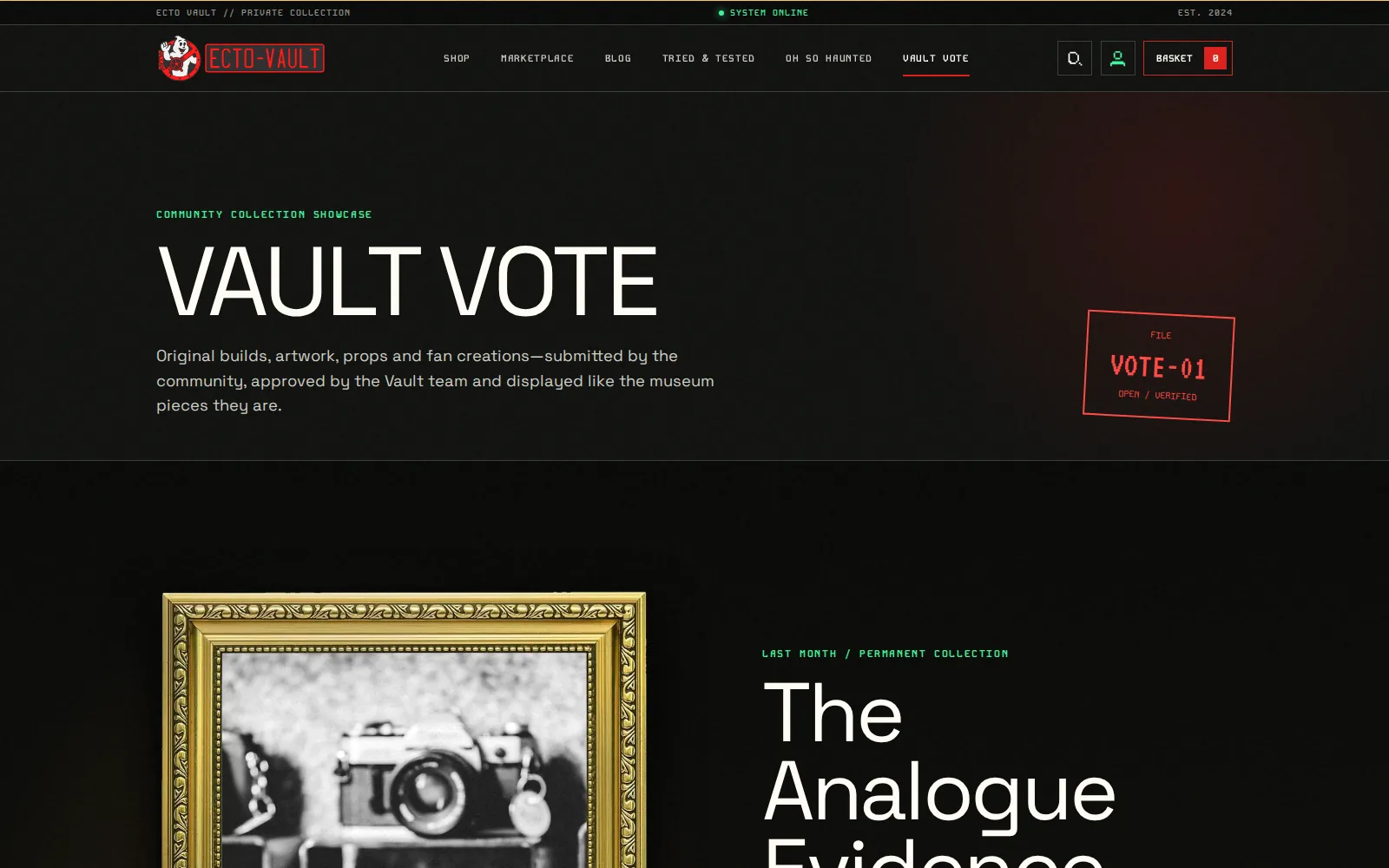 Ecto‑Vault digital experience view 7