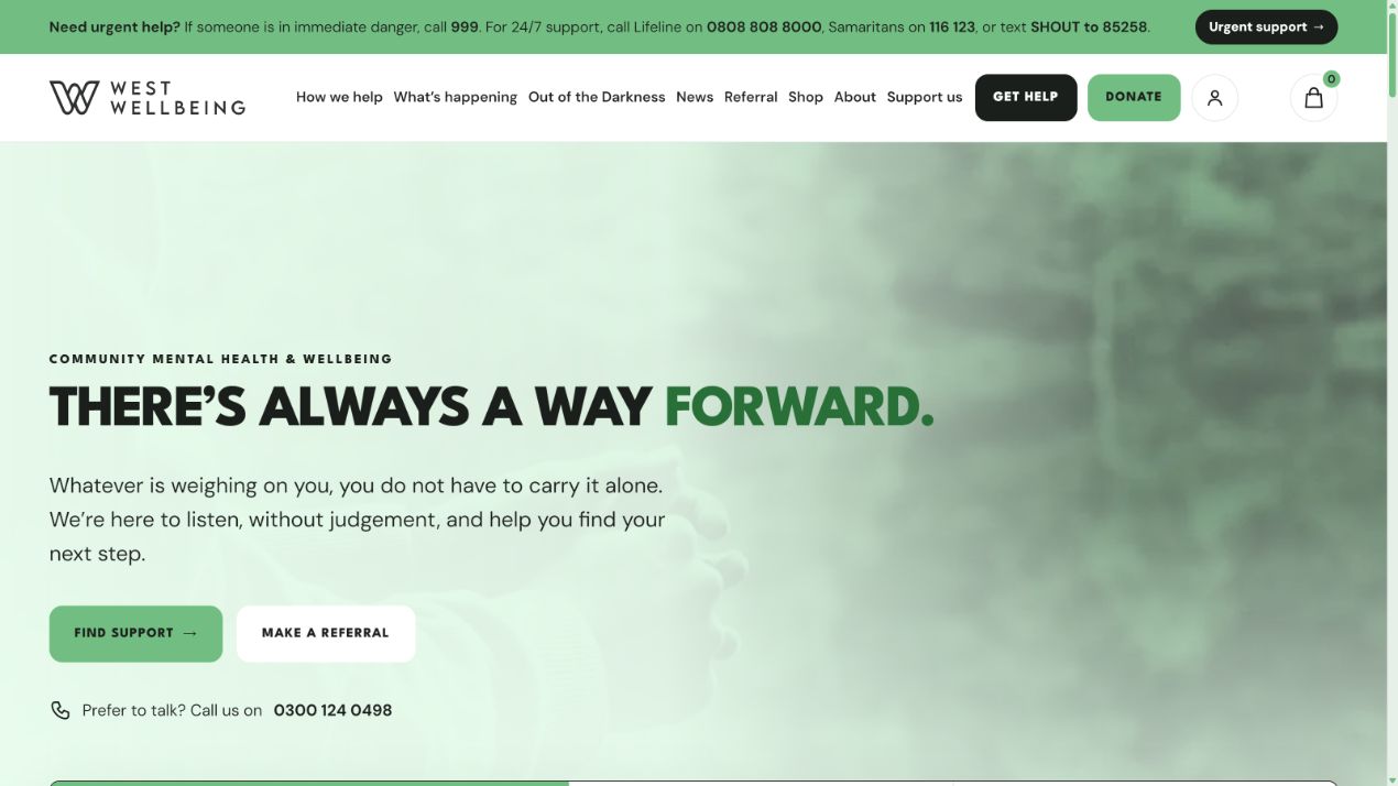 West Wellbeing website
