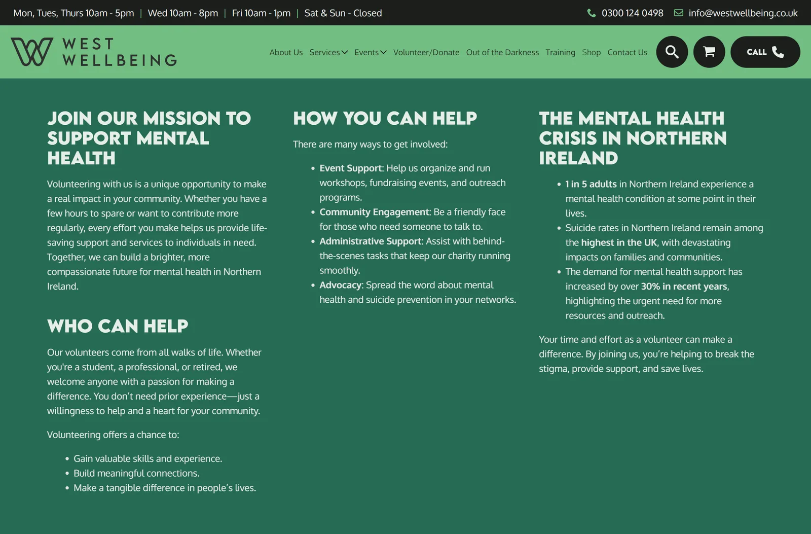 West Wellbeing website view 7