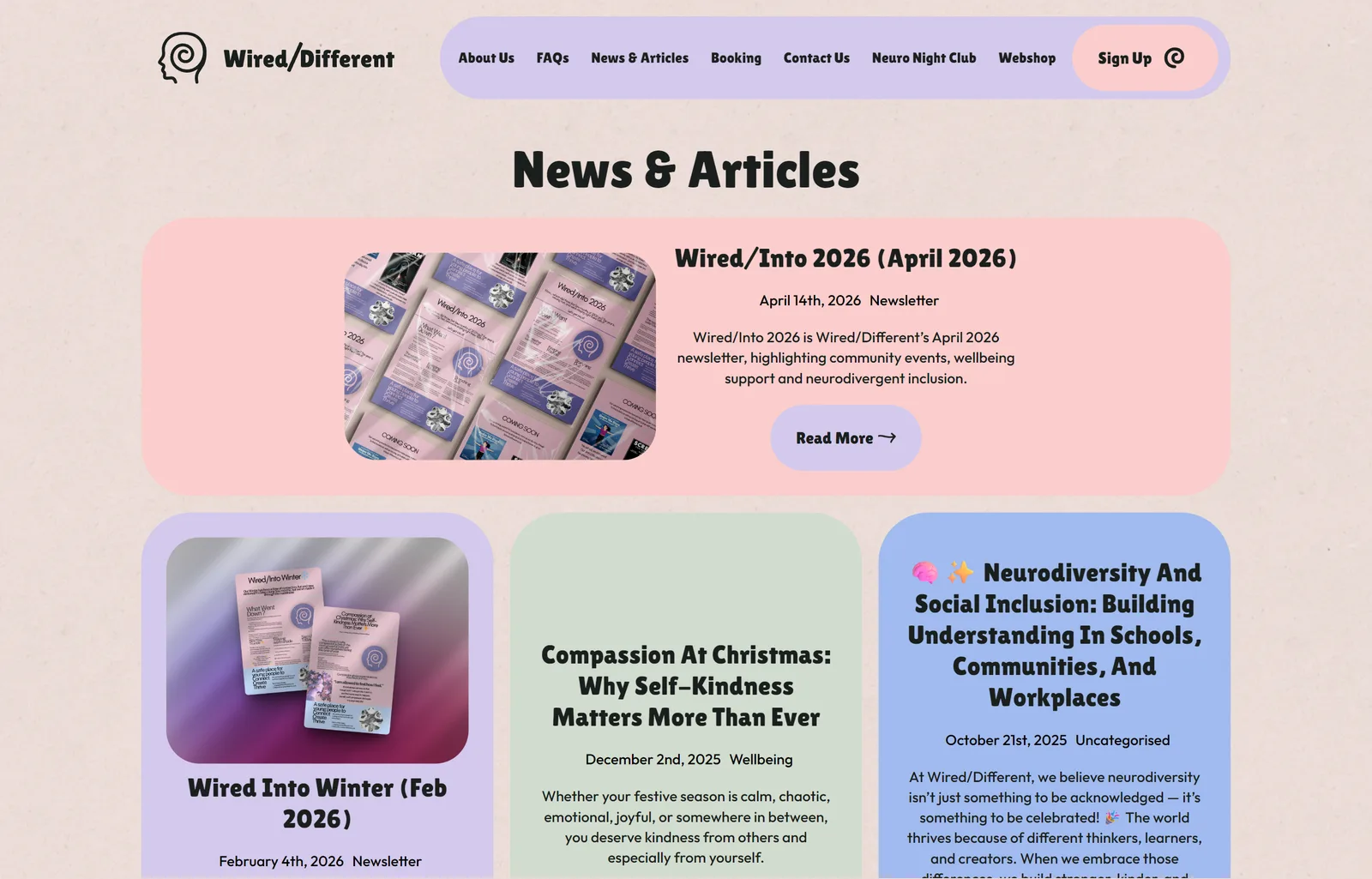 Wired Different website view 5