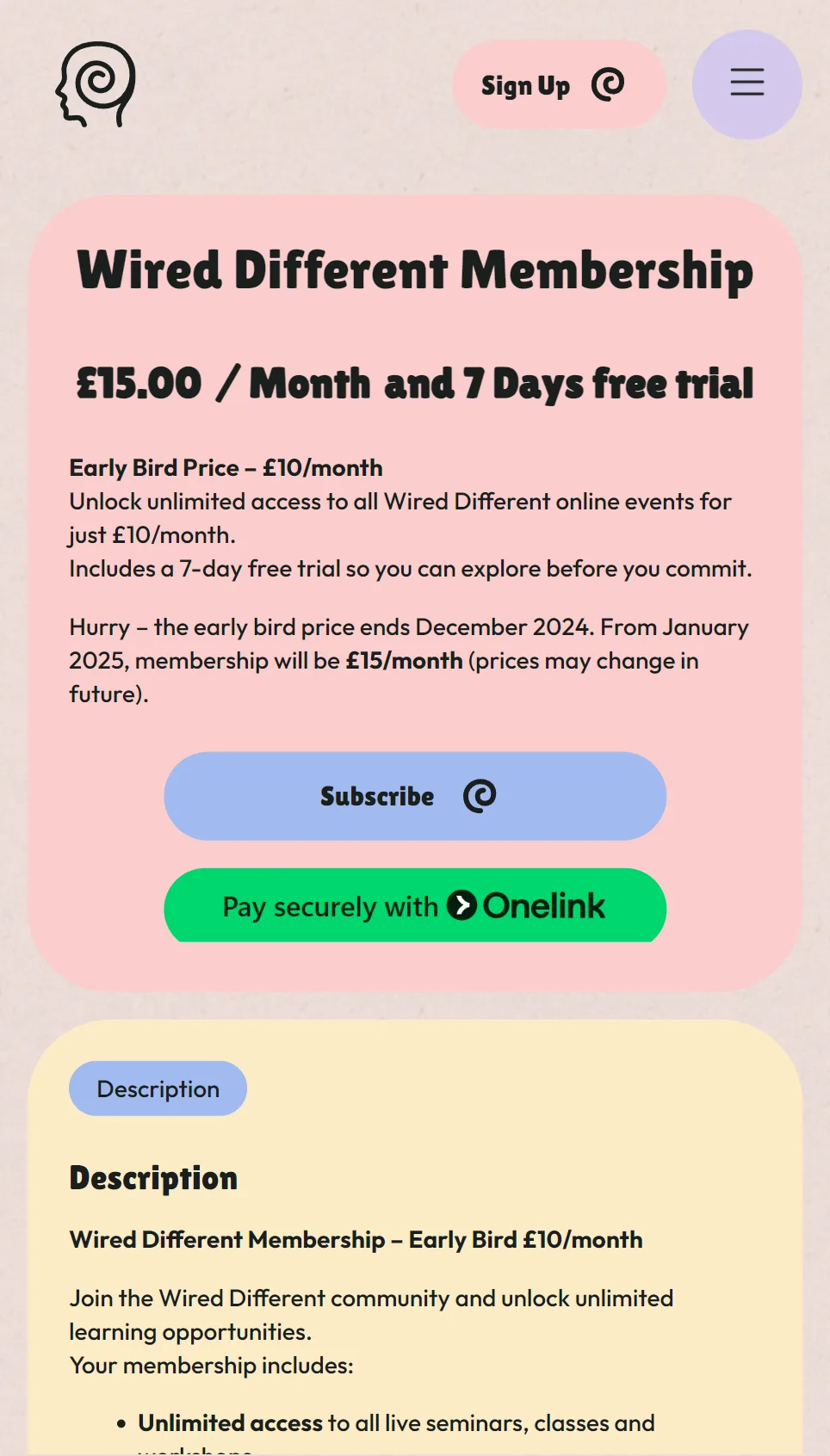 Wired Different website view 6